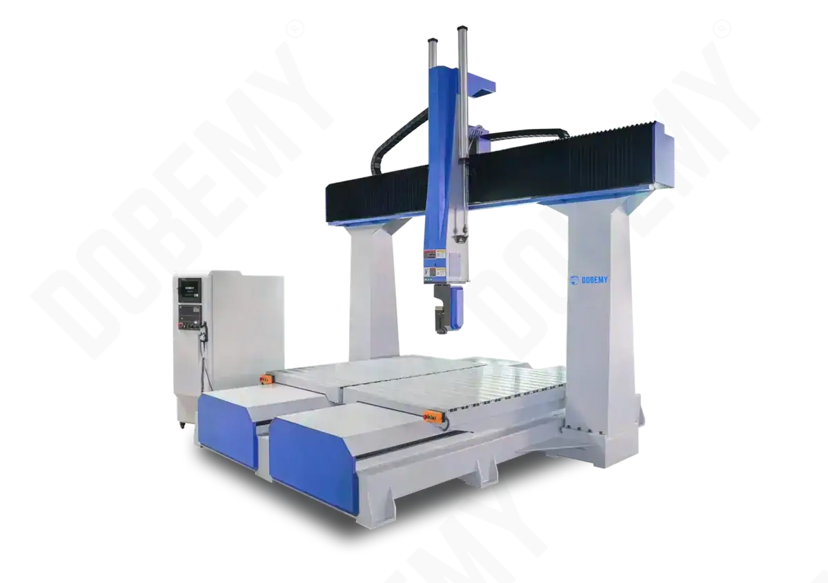 ماكينة DBM-1220 مزدوجة الطاولة ذات خمسة محاور