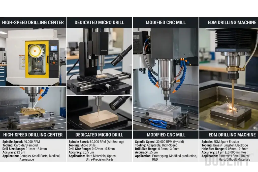 Comparison of micro drilling machine 0.1mm equipment types for precision hole production